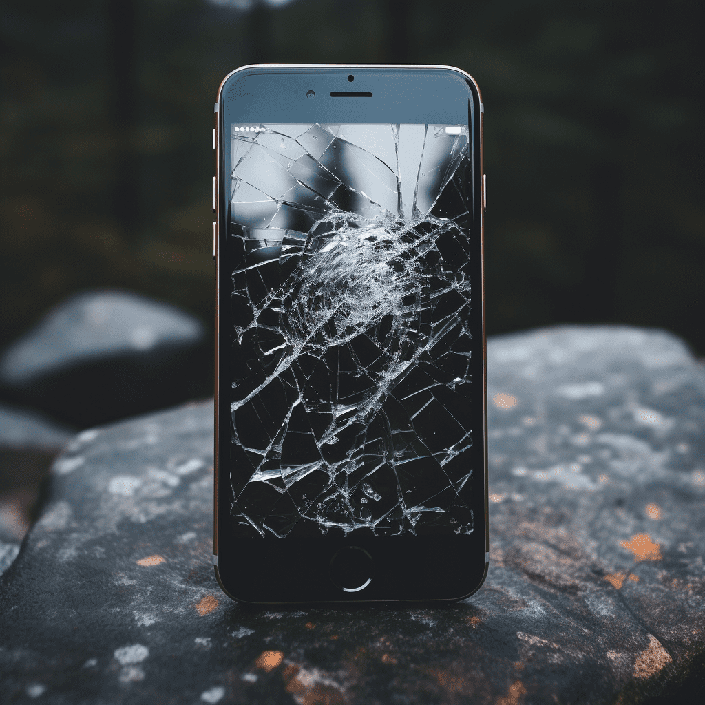 cracked phone screen png