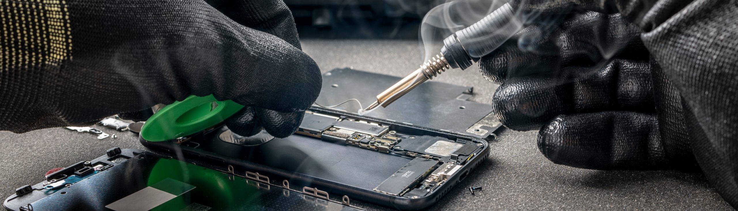 iphone being repaired at RockIT Repairs