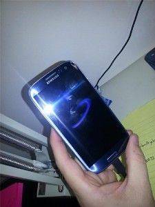 Blue Samsung Galaxy S4